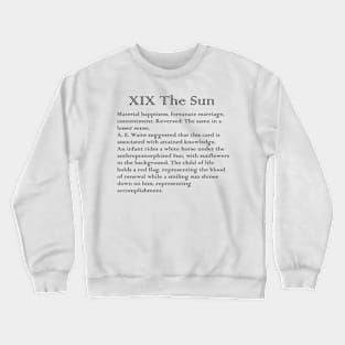 The Sun Tarot Arcana meaning Crewneck Sweatshirt